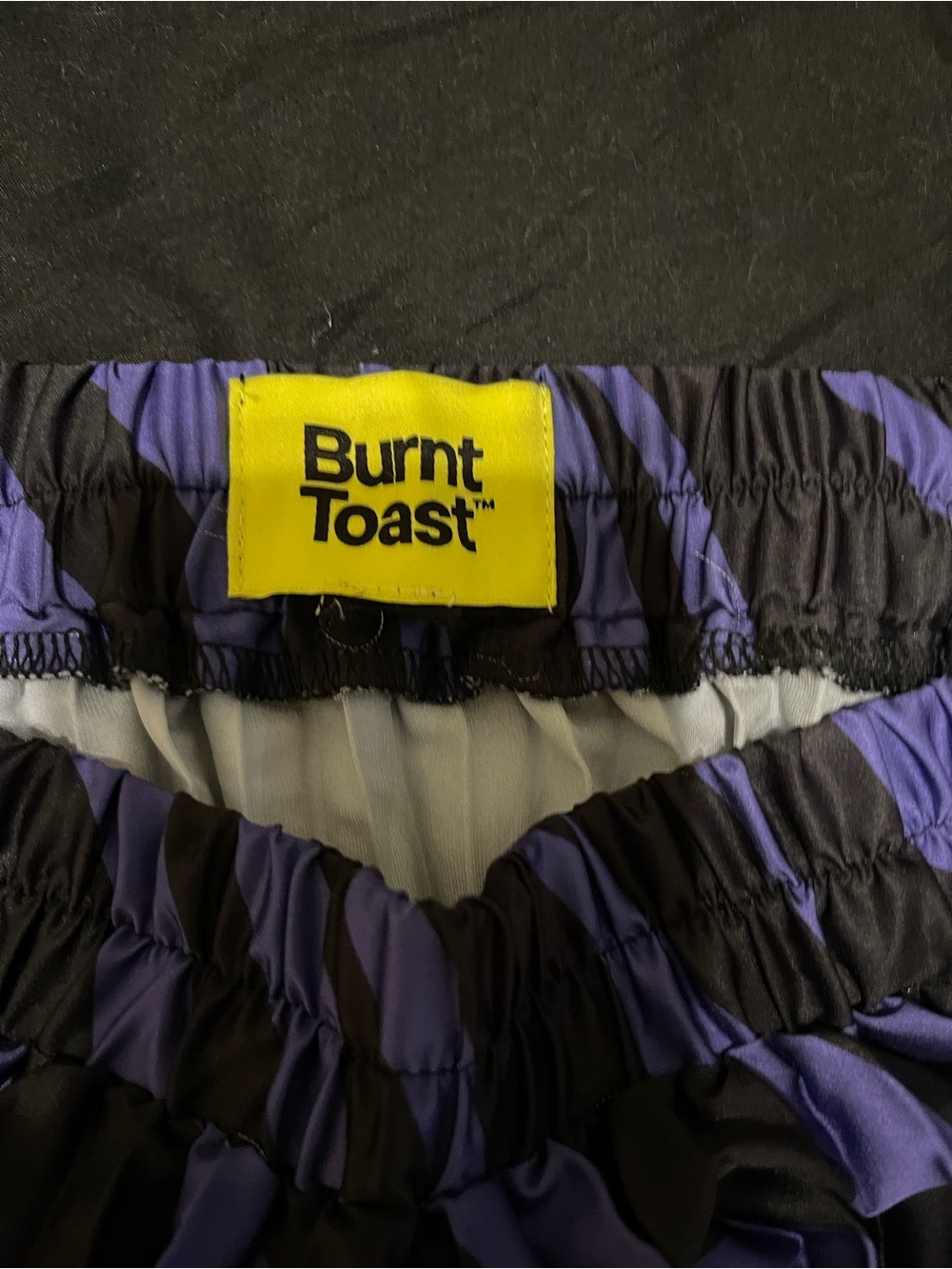 Burnt Toast Black and Purple Zebra-Print Pleated Maxi Skirt - Picture 2 of 3